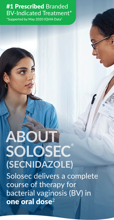 healthcare professional talking with patient about solosec healthcare professional talking with patient about solosec